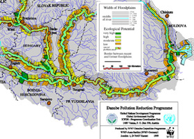 Floodplain loss in the Danube River Basin (about 80%)